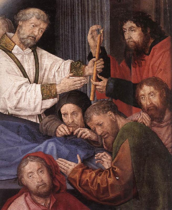 GOES, Hugo van der The Death of the Virgin (detail) China oil painting art